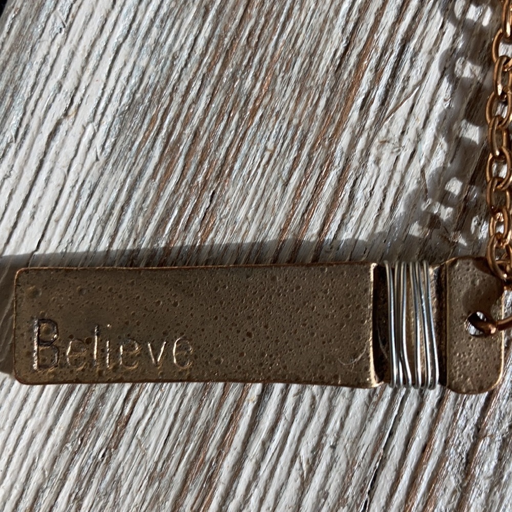 “Believe” Pendant Necklace